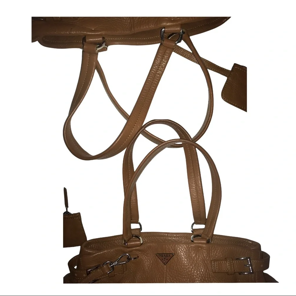 Well Made Leather Prada Brown Hobo Bag - Picture 6 of 13